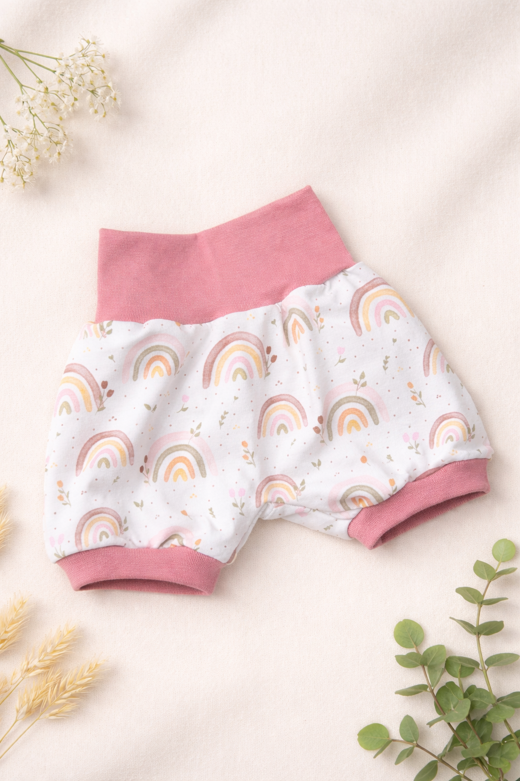 Pumphose Kurz ( Regenborgen / Pink )