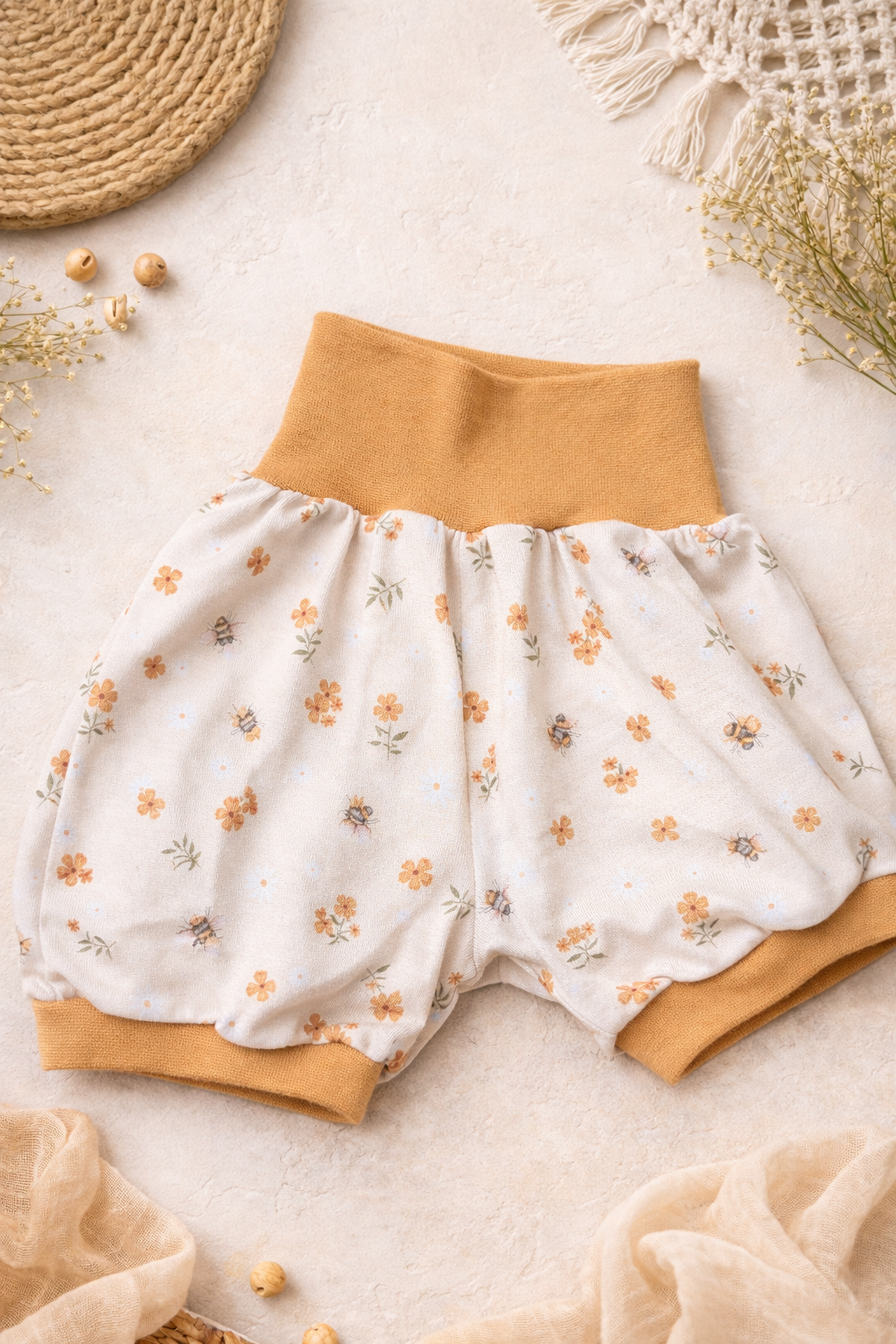 Pumphose Kurz ( Bienen / Ocker )