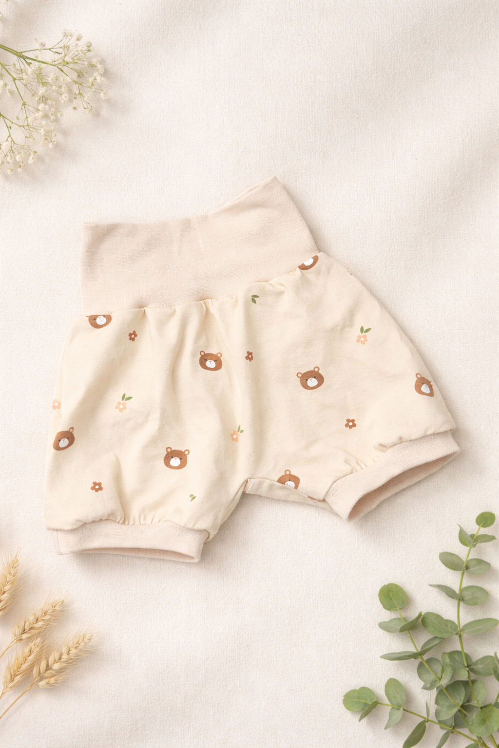 Pumphose Kurz ( Bär / Beige )