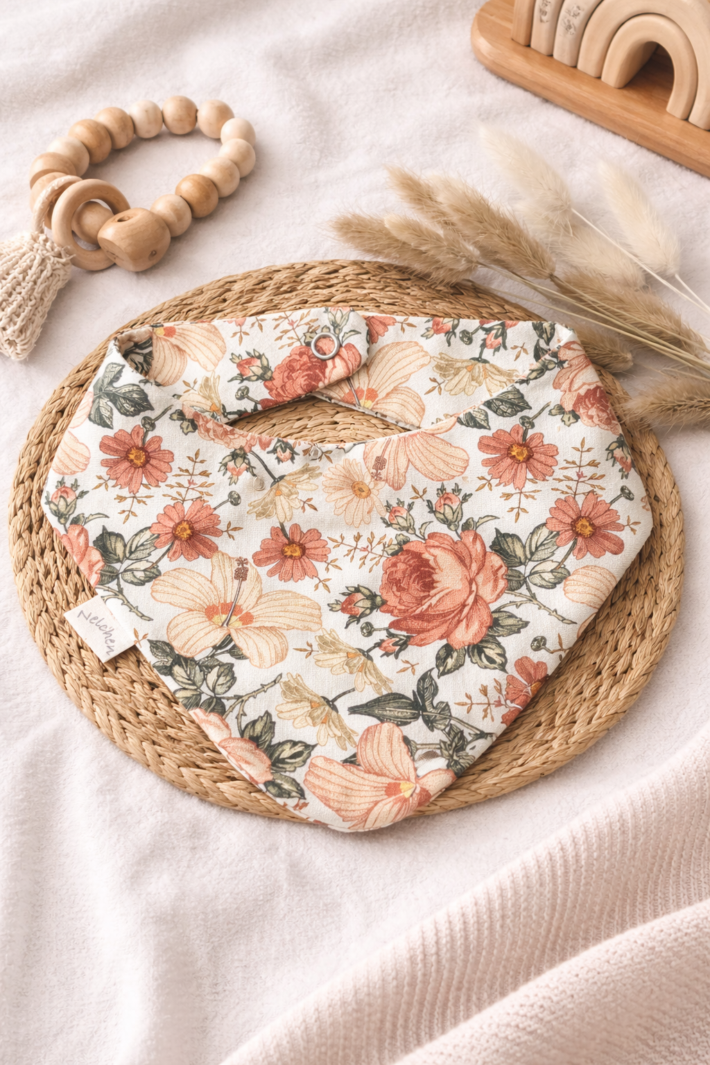 Halstuch vintage Flower