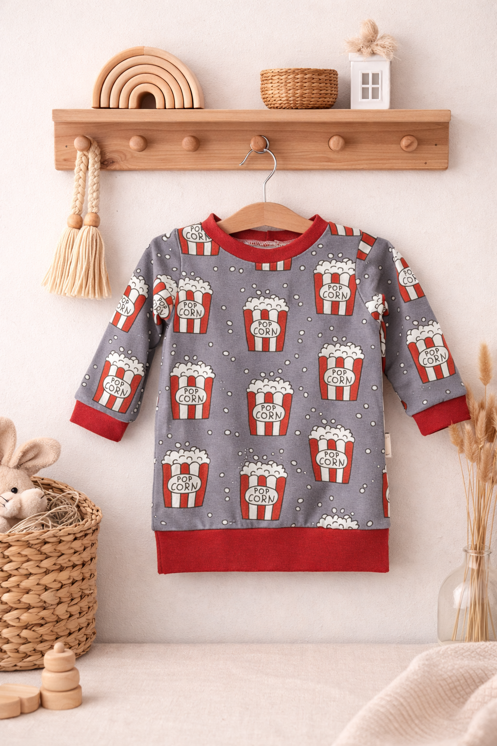 Langarmshirt Popcorn