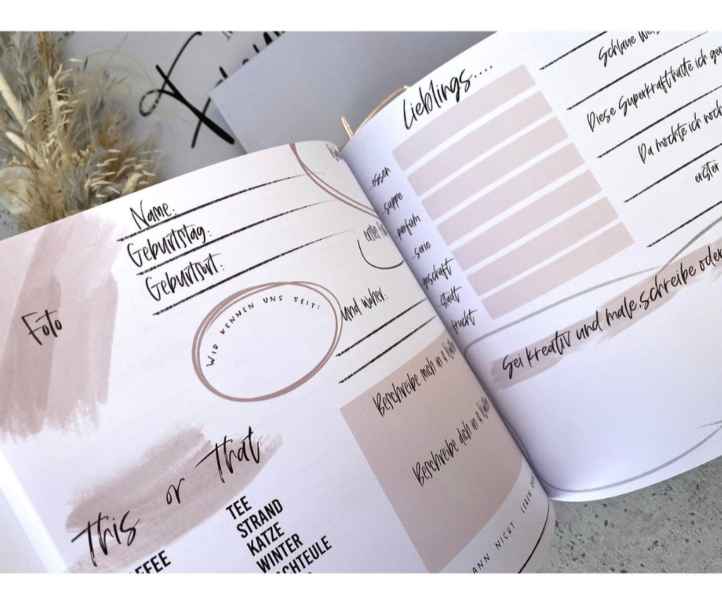 Freundebuch für Erwachsene Metallic