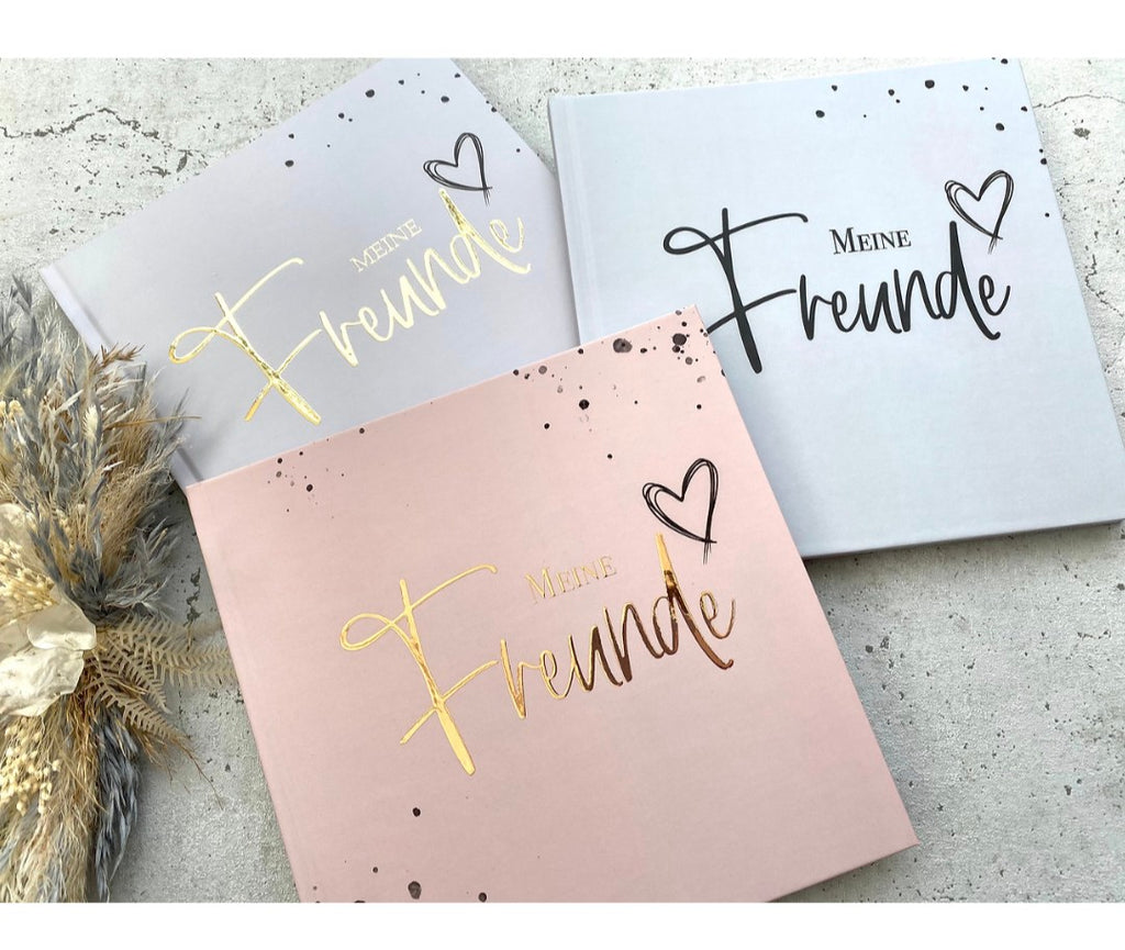 Freundebuch für Erwachsene Metallic