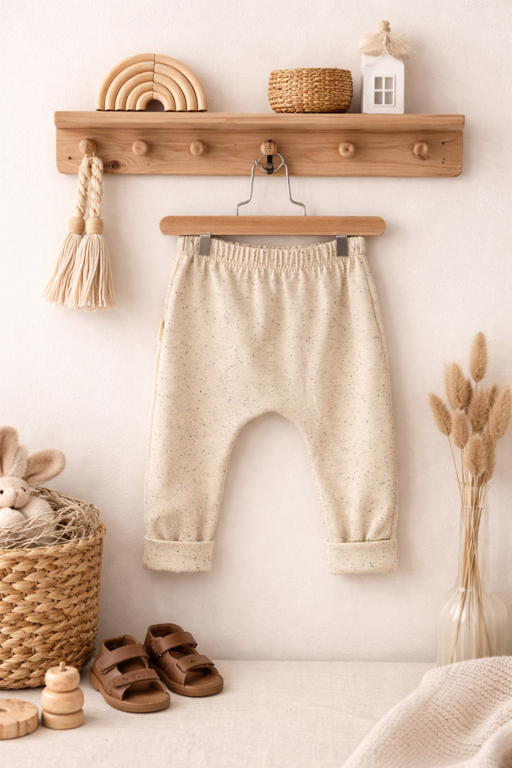 Comfy Pants Beige gesprenkelt